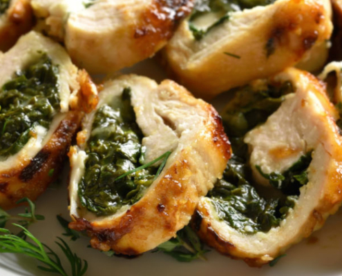 Rollatine di tacchino con Pecorino Toscano DOP e spinaci