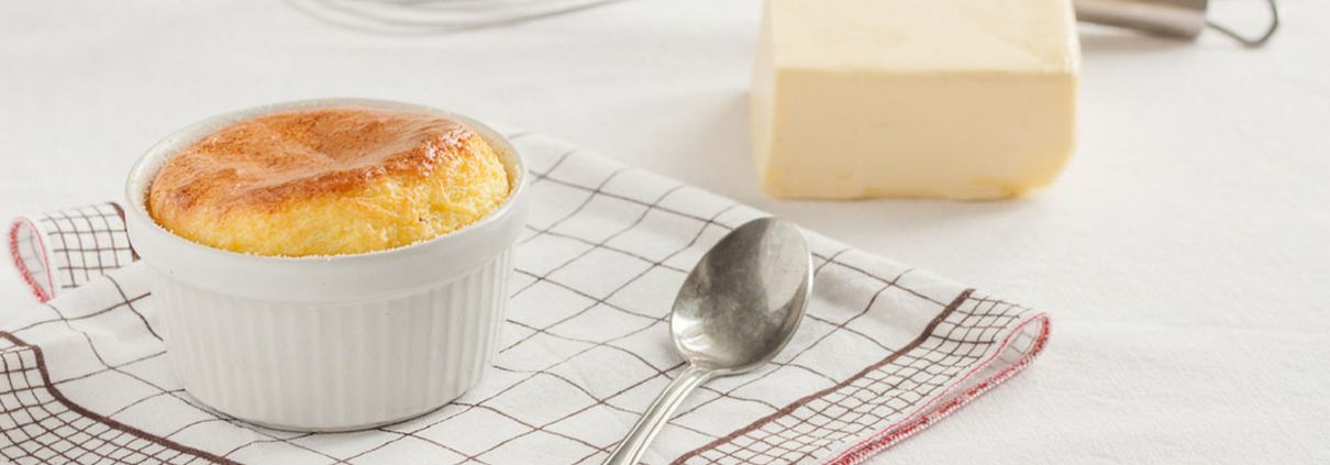 Soufflè al Pecorino Toscano DOP e pepe rosa