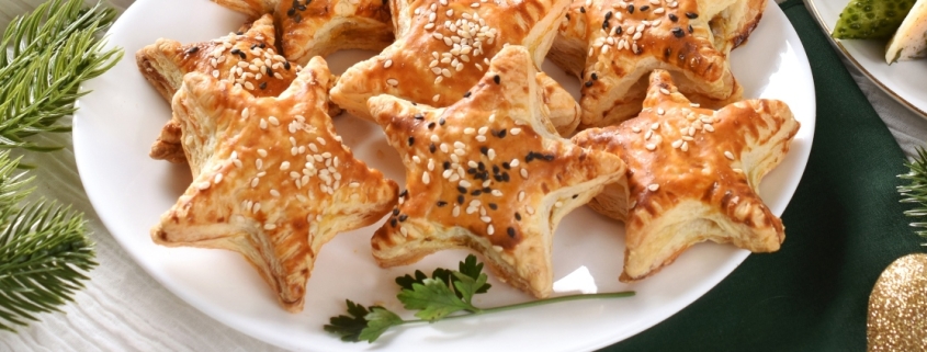 Stelline di sfoglia con prosciutto e Pecorino Toscano DOP - anteprima